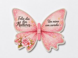 Card Borboleta com Mini Lixa
