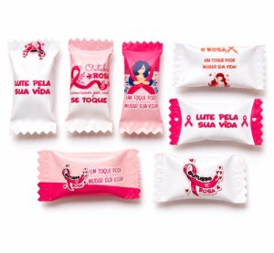 100 Balinhas  Personalizadas Outubro Rosa
