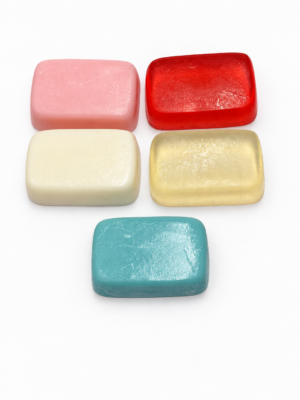 Kit com 50 Mini Sabonetes Artesanais Retangulares
