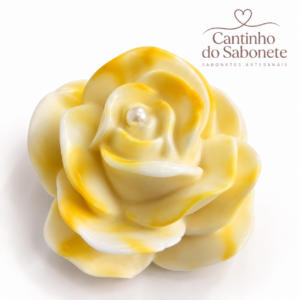 Kit com 05 Sabonetes Artesanais Rosa G